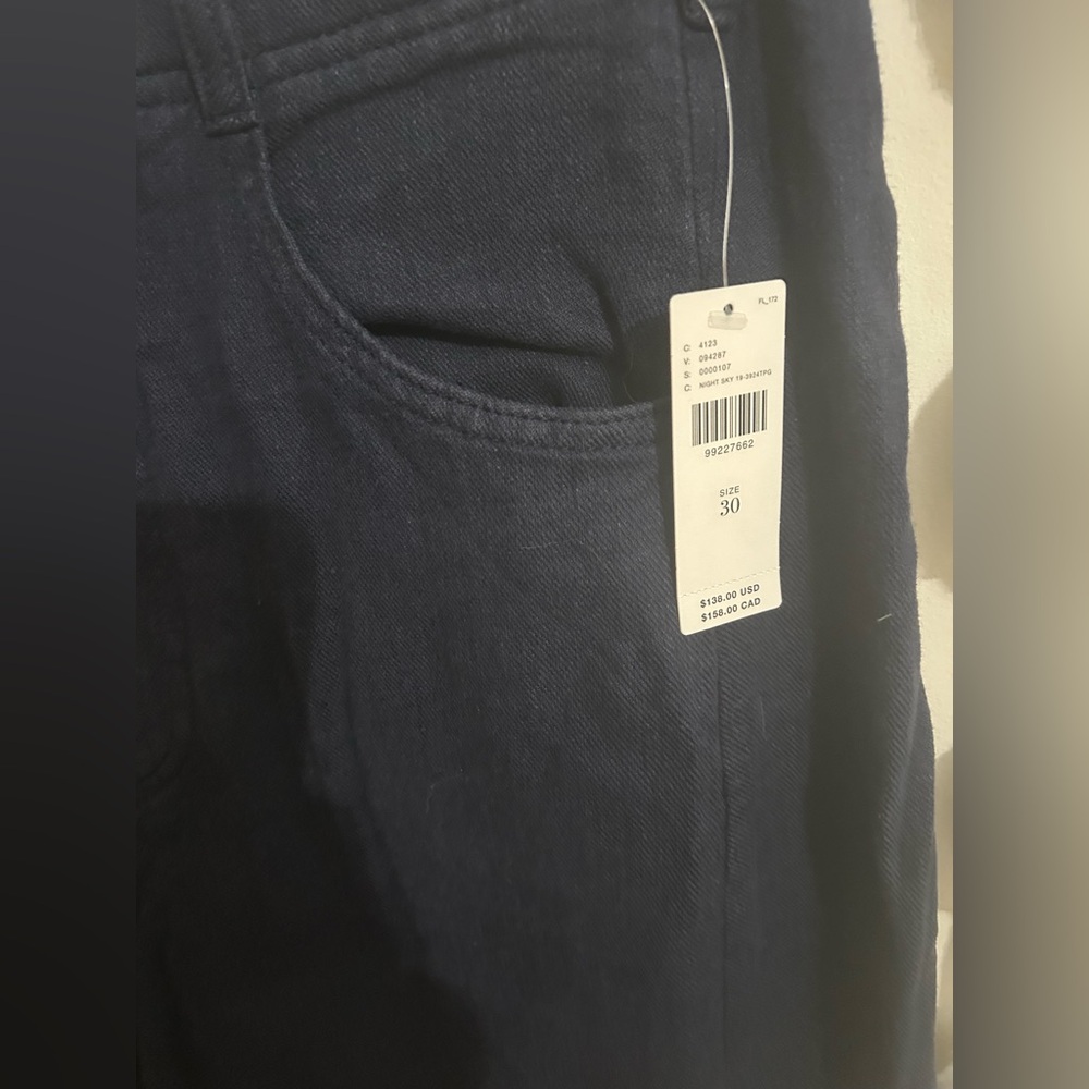 Anthropologie The Adi Linen Blend Crop Mid-Rise Flare Pants by Pilcro NWT! - Picture 10 of 11